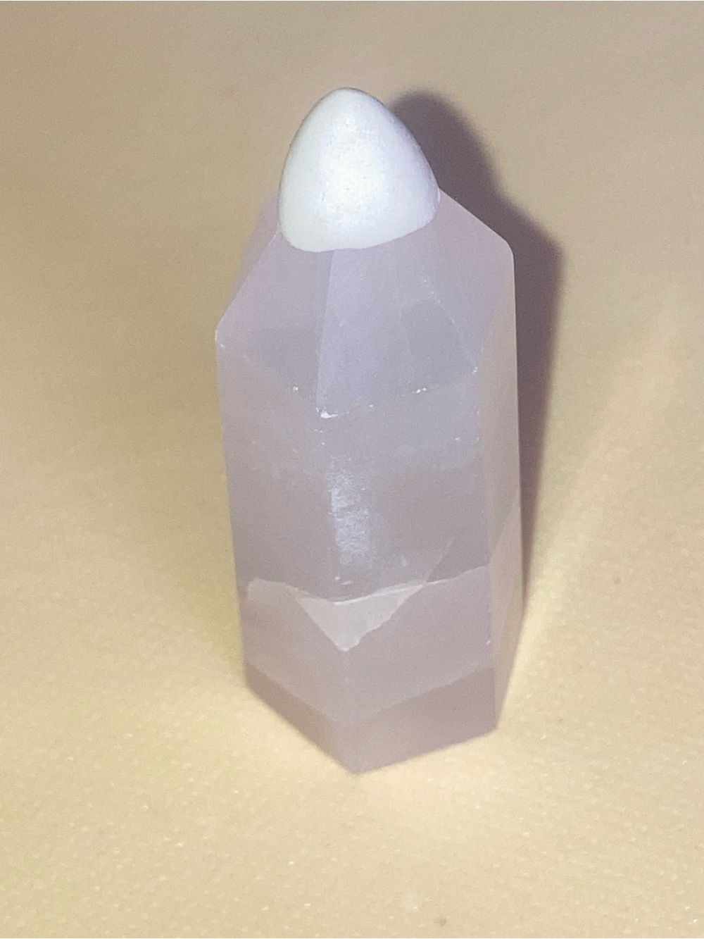 Magano Calcite Crystal Point Tower - Pink Home Accent - Picture 4 of 8